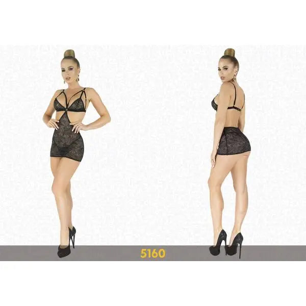 Elawin Lingerie | Open Back Bra Mini Dress