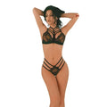 Elawin Lingerie | Venom Triple Strap Thong & Bra Elawin Lingerie