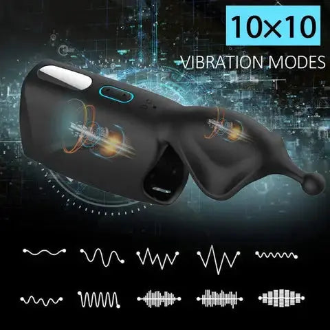 Eros Glans & Shaft Stimulator | Vibrating Masturbator | 10 Vibrations | USB Come Closer