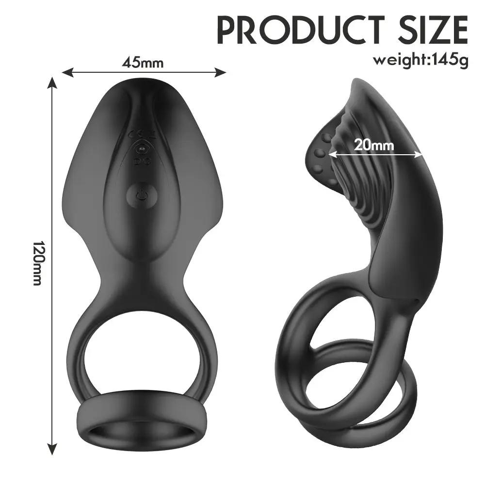 Eros Perineal Dual Stim | Stretchy Cock &  Scrotum Ring | 10 Vibration Modes | Remote Control https://www.mysexshop.co.za/