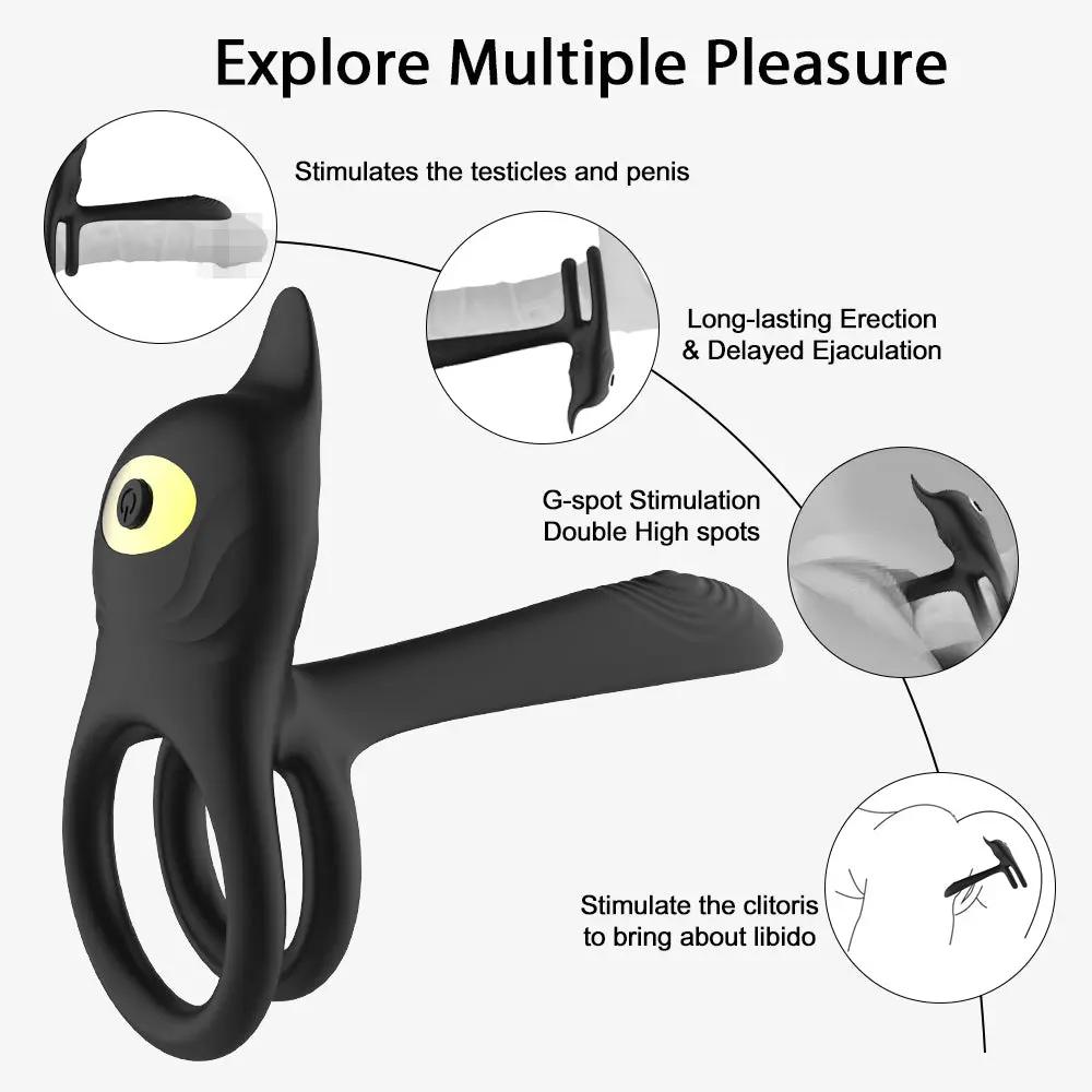 Eros Plus G Spot | Couples Vibrating Double Ring | Extra girth  | Remote |10 Modes https://www.mysexshop.co.za/