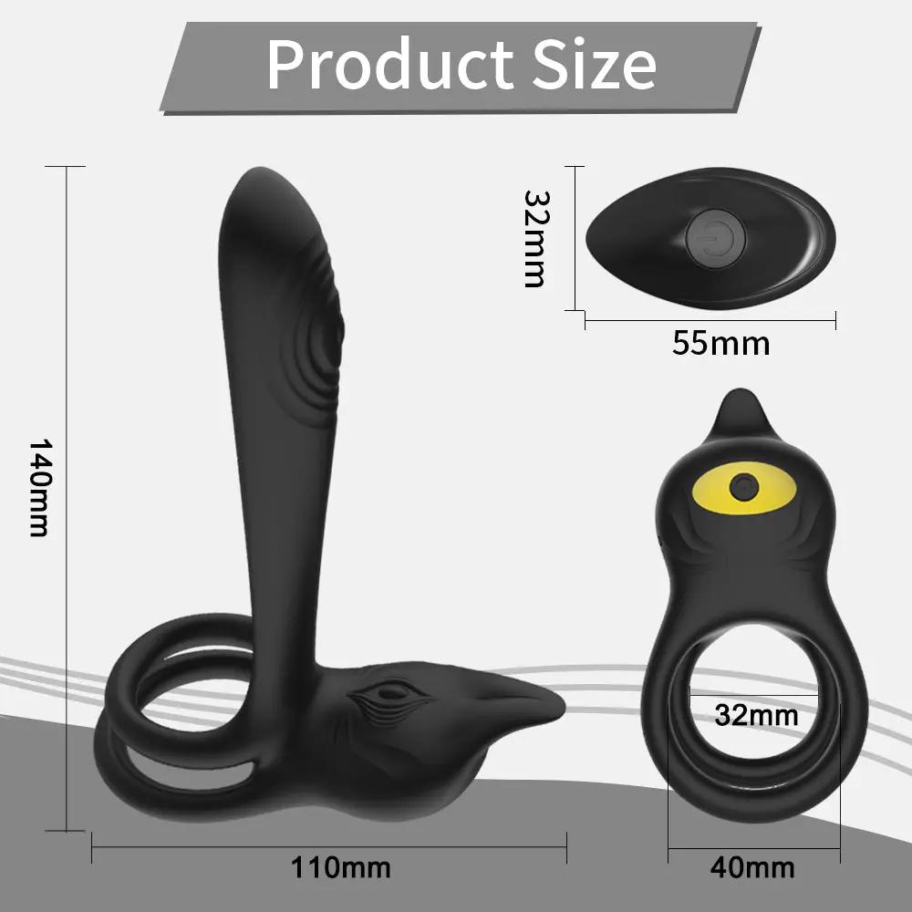 Eros Plus G Spot | Couples Vibrating Double Ring | Extra girth  | Remote |10 Modes https://www.mysexshop.co.za/