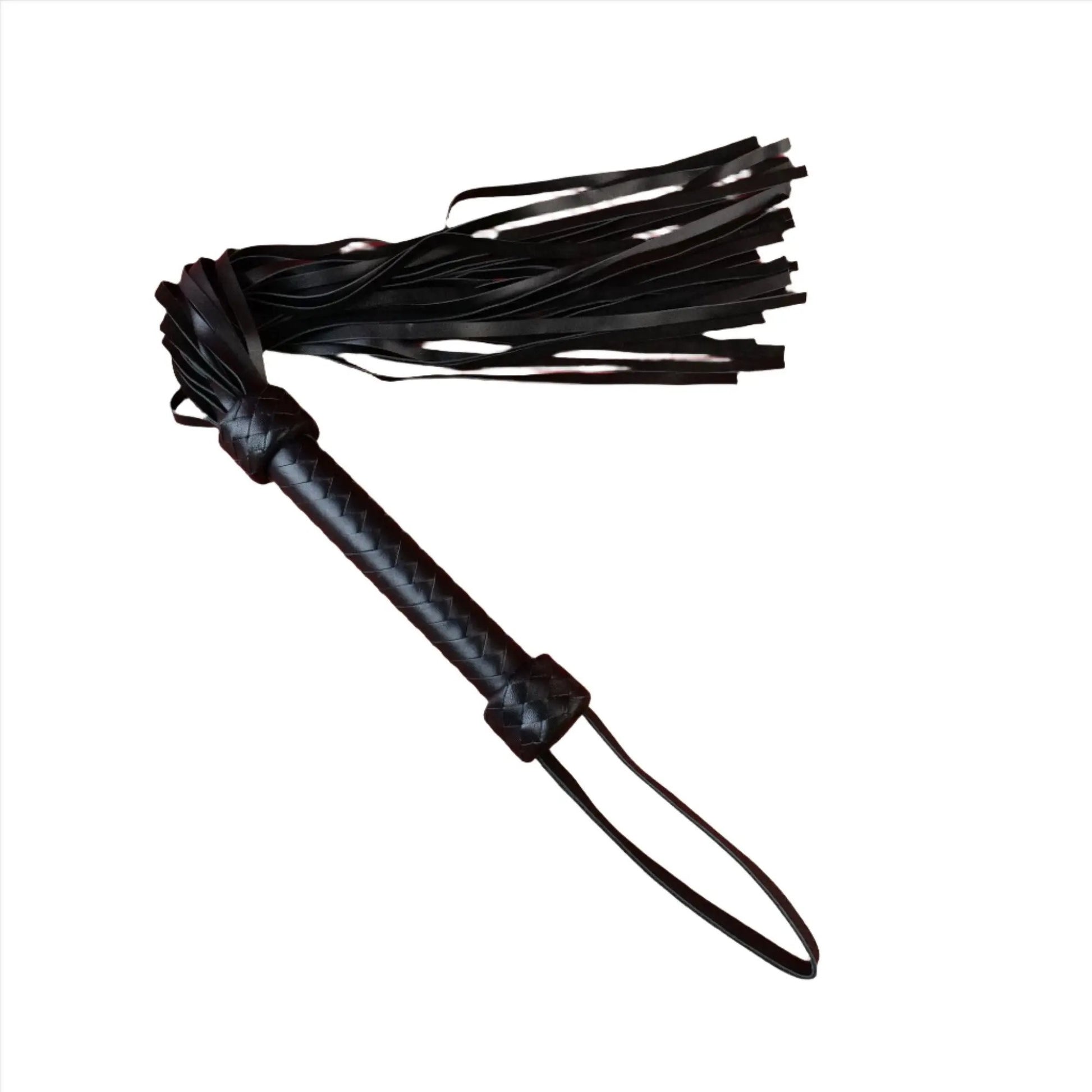 Eros Real Leather Flogger | Spanking Whip | BDSM | Fetish | Black Fetish Fantasy