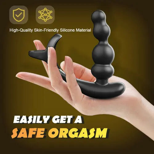 Eros Silent Waterproof Prostate Massager Vibrator | 360 Rotating Anal Plug | Scrotum Sling Come Closer