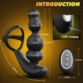 Eros Silent Waterproof Prostate Massager Vibrator | 360 Rotating Anal Plug | Scrotum Sling Come Closer
