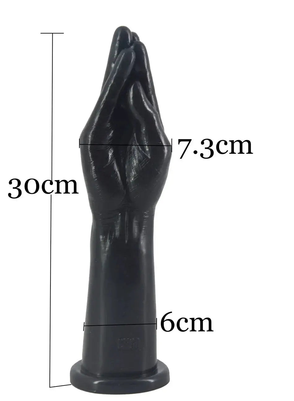 FAAK Fetish Hand Butt Plug | Suction Cup | Black Flexible https://www.mysexshop.co.za/