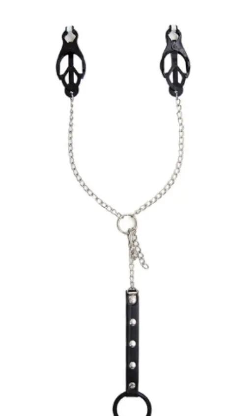 Fetish Dual-Stim | Three-Leaf Nipple Clamps & Cock Ring Fetish Fantasy