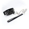 Fetish Fantasy Neck Collar &  Leash With Spikes | Black | Bondage Being Fetish