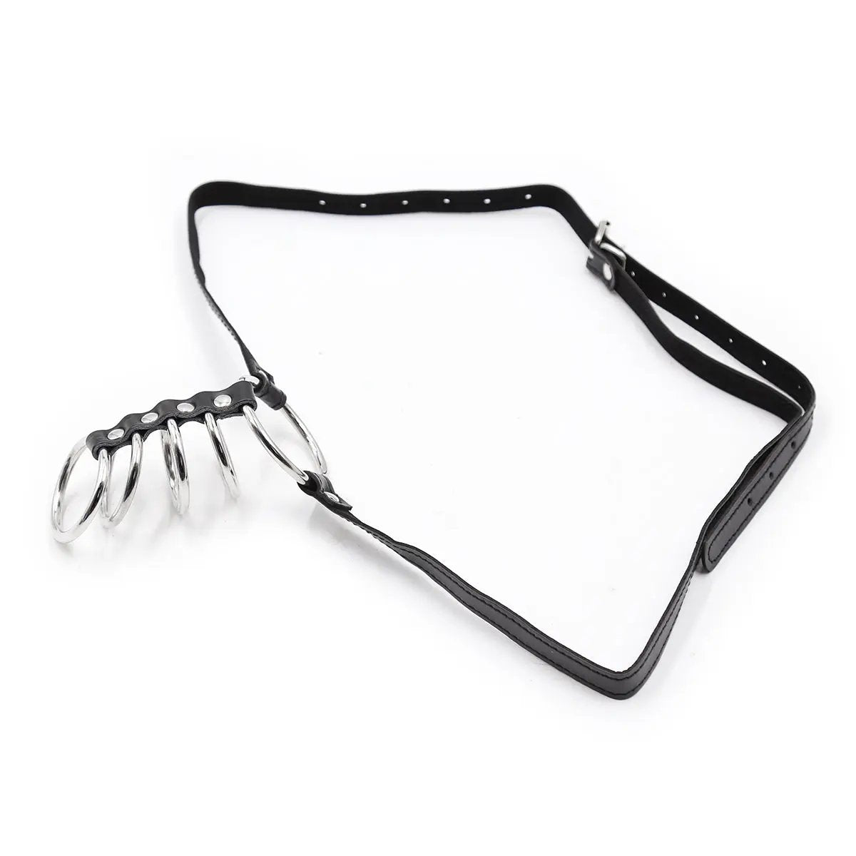 Gladiator Cock Ring With Strap | Fetish | Black | Adjustable https://www.mysexshop.co.za/