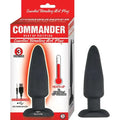Heat Up Vibrating Butt Plug | Black | 3 Function | USB | Medium Pipedream