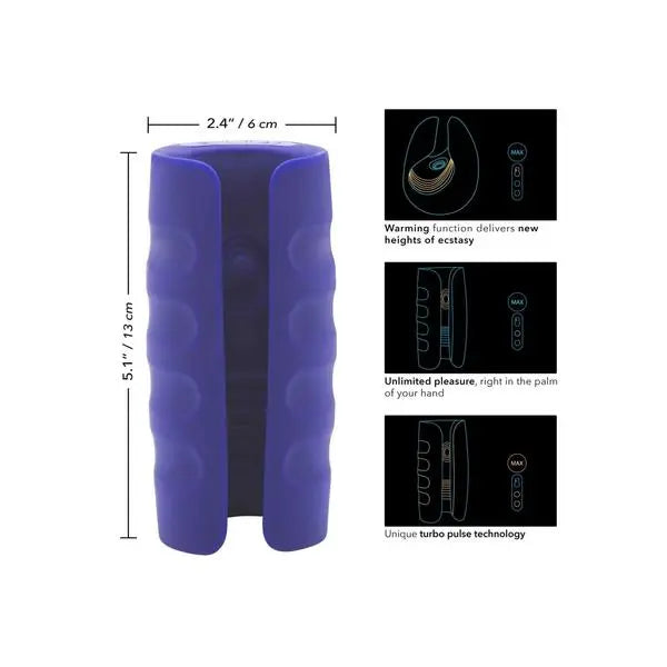 Heating Turbo Stroker | Squeeze Masturbator | 3 Pulsations | 6 Modes |…
