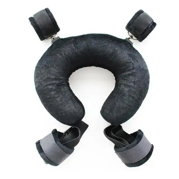 Hot Bondage Restraint Sex Pillow Set | Cuffs | Black | Fetish | Unisex Fetish Fantasy
