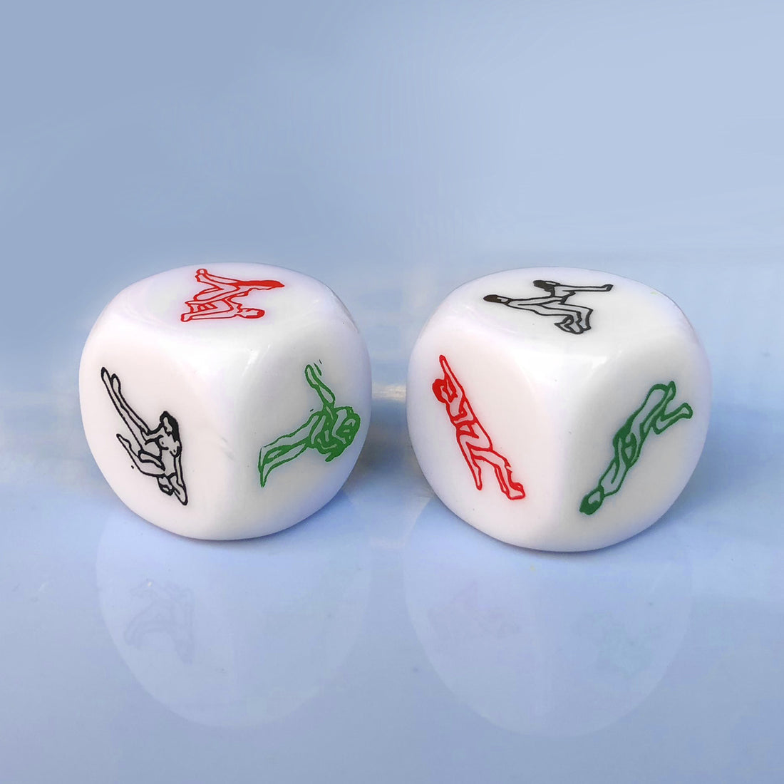 6 Sided Adult Dice | White | Games