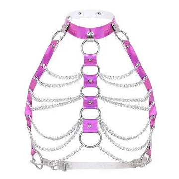 Inspire Fetish Metal Chain Bra | Adjustable Harness https://www.mysexshop.co.za/