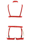 Sexy Red Body Harness | Open Breast | Crotch less | Adjustable