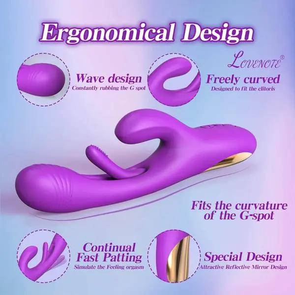 Inspire Tongue Flicking Rabbit vibrator | G-Spot Massager | USB | Purple Come Closer