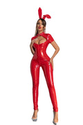 Jane Glamour Latex Bodycon Suit | Open Crotch Zipper | Super Stretch Body Curve Come Closer