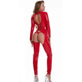 Joane Sloane Wet Jumpsuit With Thong | Open Crotch | One Piece | Lace Up Back Come Closer