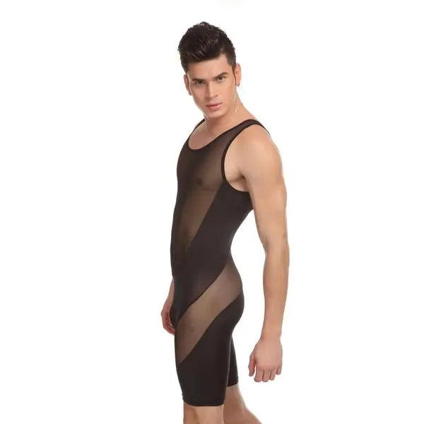 Jok Jump Suit | Black | Stretchy |  Fine Mesh https://www.mysexshop.co.za/