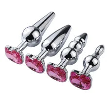 Come Closer Cat Butt Plug Set | Pink | Satin Bag