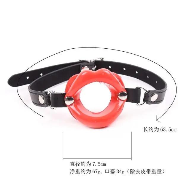 Kink Deep Throat Red Lips Shape Open Mouth | PU Leather | Adjustable https://www.mysexshop.co.za/