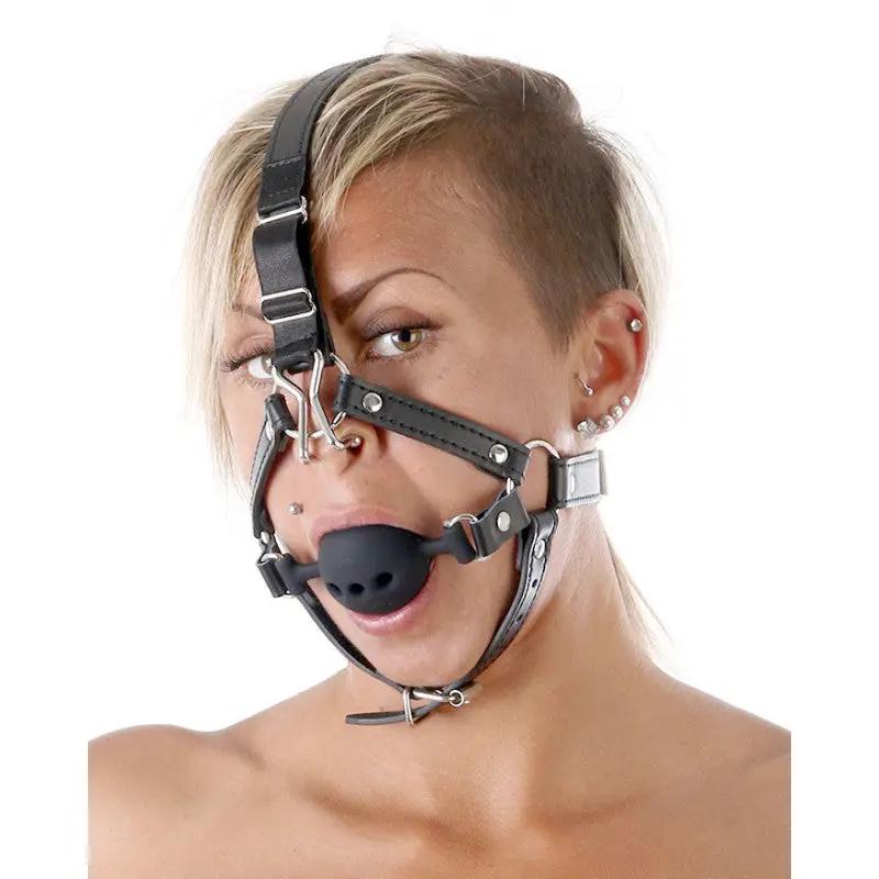 Kink Headgear Horse Harness Ball Gag With Nose Hook | Adjustable | Unisex https://www.mysexshop.co.za/