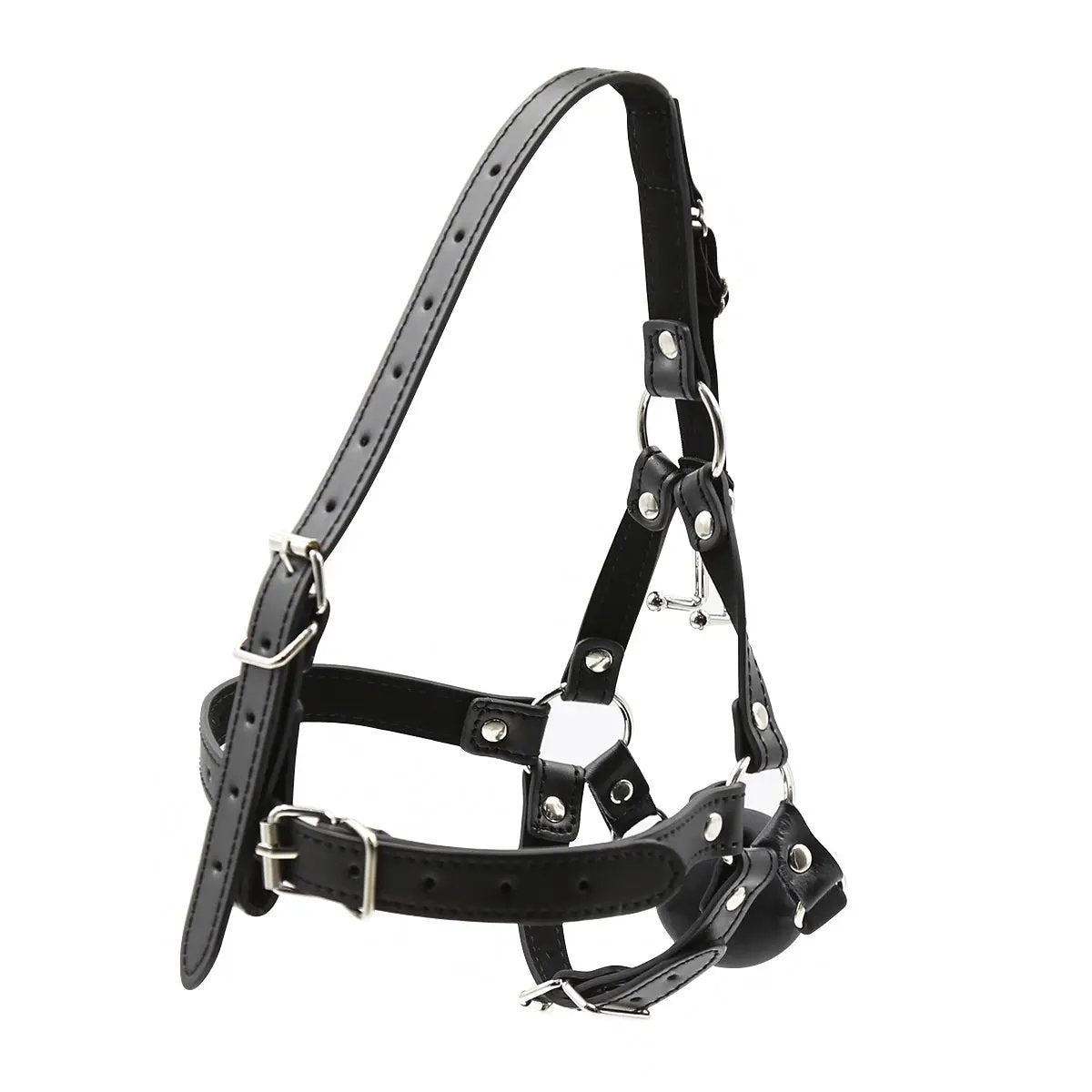 Kink Headgear Horse Harness Ball Gag With Nose Hook | Adjustable | Unisex https://www.mysexshop.co.za/