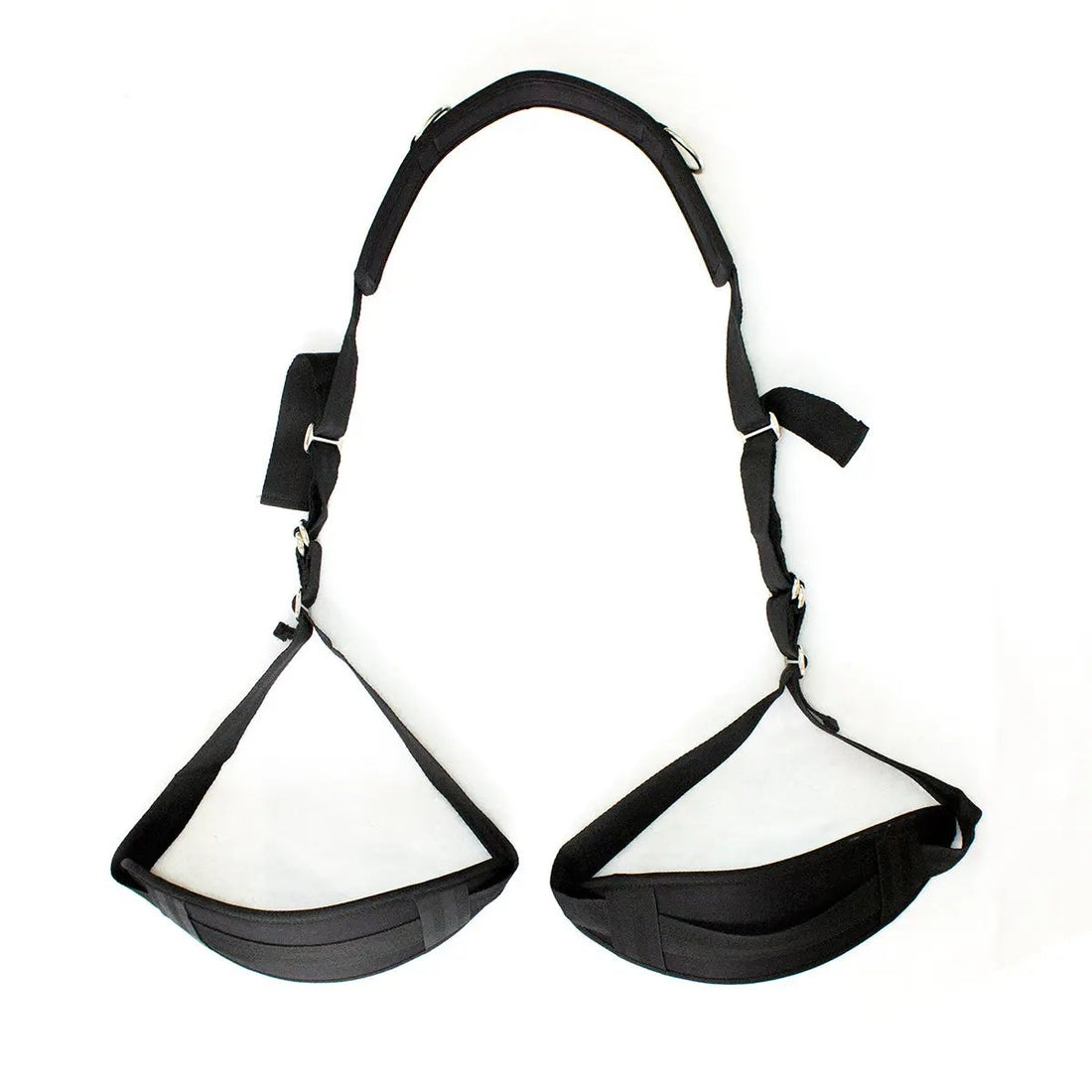 Kink Open Leg Position With Neck Strap | Fetish | Black | Couples Surenda