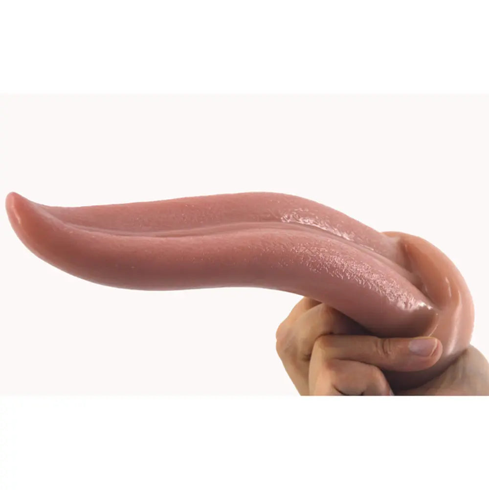 Kinky Tongue 8" | Realistic | Skin | Oral Sex Dildo - Kinky Tongue 8" | Realistic | Skin | Oral Sex Dildo -
