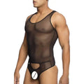 MOB Mesh Thong Body Tulle | Black | Erotic Wear | Stretchy