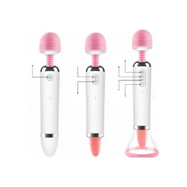 Magic Heating Double Wand | Oral Licking & Sucking | 12 Modes | USB