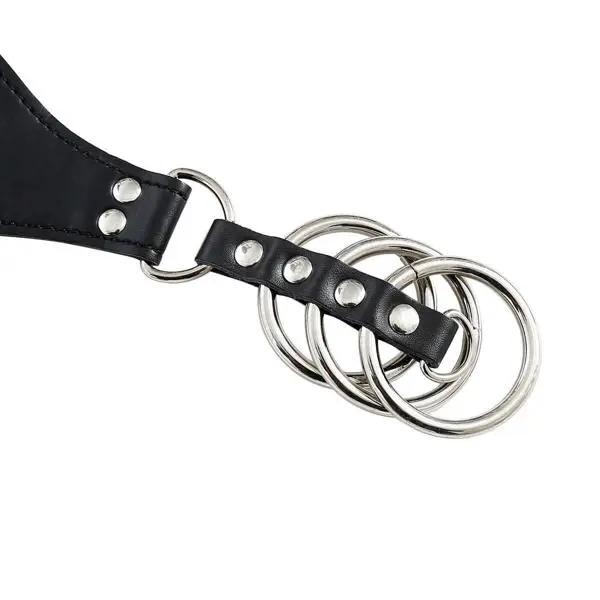 Male Power Chastity Belt With 3 Metal Cock Rings | Adjustable | Fetish