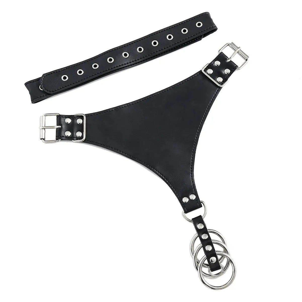 Male Power Chastity Belt With 3 Metal Cock Rings | Adjustable | Fetish https://www.mysexshop.co.za/