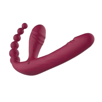 Mushroom Double-Headed Vibrator | Strapless | Remote Control | Anal Tease