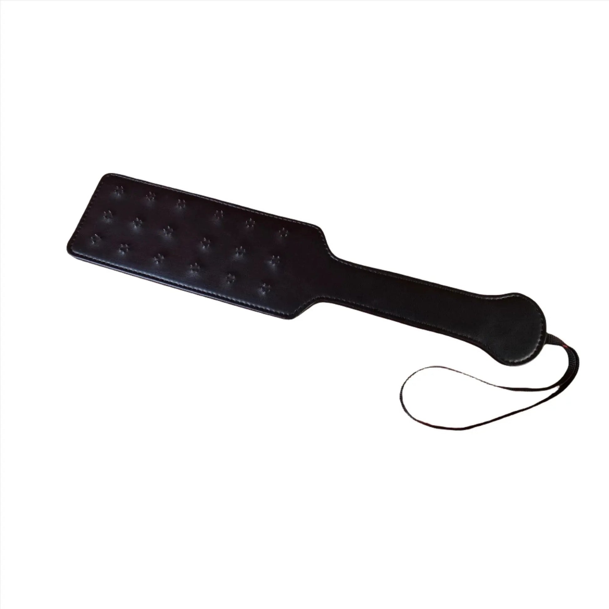 Mystim Extreme Real Leather Spiked Paddle | BDSM | Black | Fetish Scandal