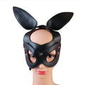 Mystim Soft Lux Fetish Bunny Mask | Organic Tanned Leather | Adjustable Come Closer