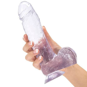 Come Closer Clear Dildo 5" | Bendable Shaft | Free Satin Bag