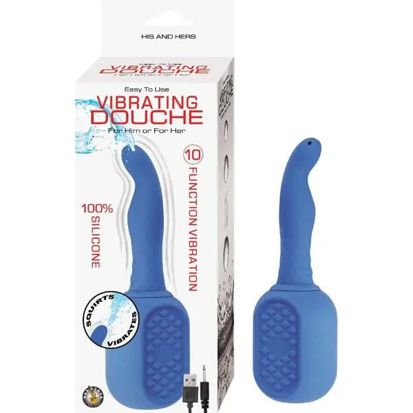NassToy 2 In One Ultimate Vibrating Douche | Prostate Stim | Unisex | 10 Functions Calexotics