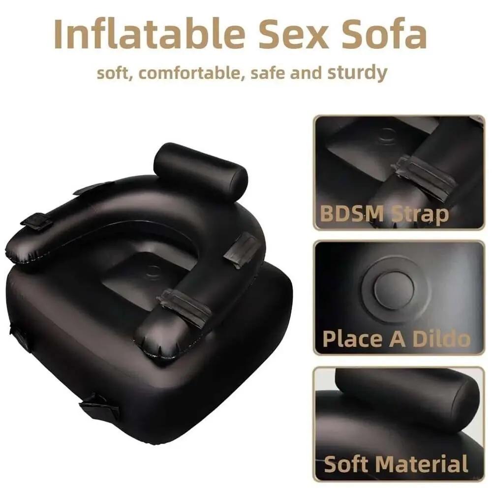 Ohh-Boy Inflatable Bondage Sex Sofa | 6.8" Perfect Slide Skin Dildo | Easy storage https://www.mysexshop.co.za/