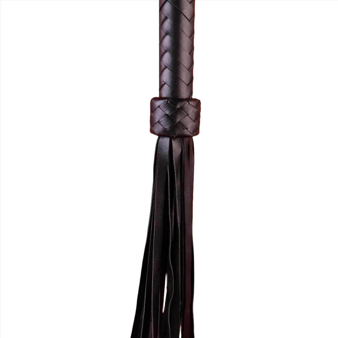 Eros Real Leather Flogger | Spanking Whip | BDSM | Fetish | Black