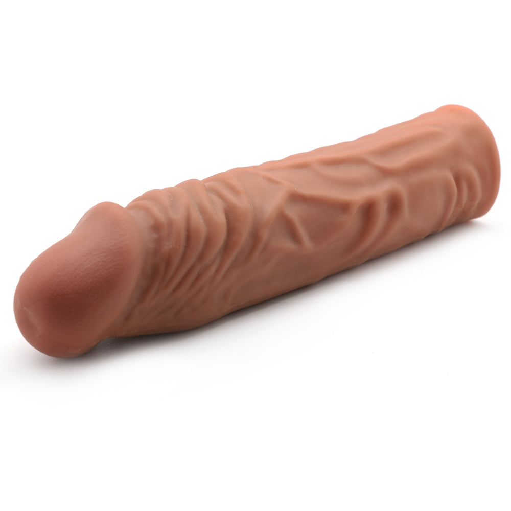 Penis Extension De Lux Brown 19cm | Girth 3.6 | Liquid Silicone | Peni…