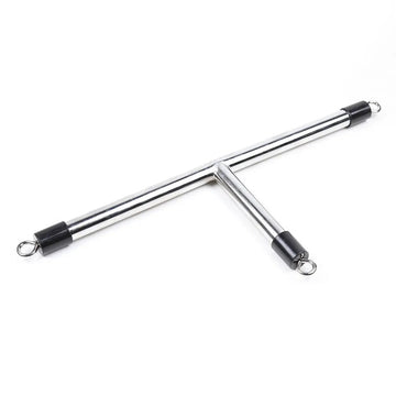 Posture T-Spreader Bar | Restraints | Silver | Fetish Fetish Fantasy