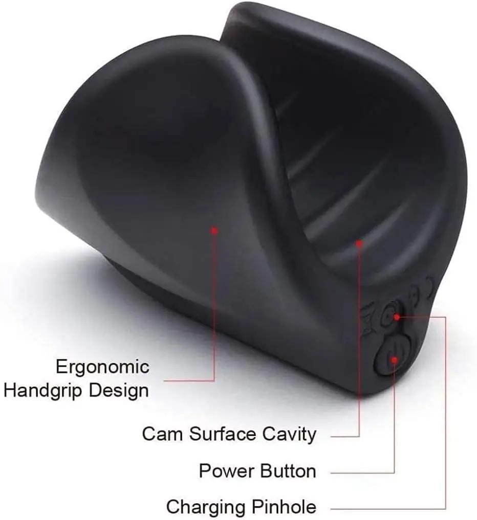 PowerPlate Automatic Masturbator  | Glans & Shaft  | 10 Vibration Modes | USB Come Closer