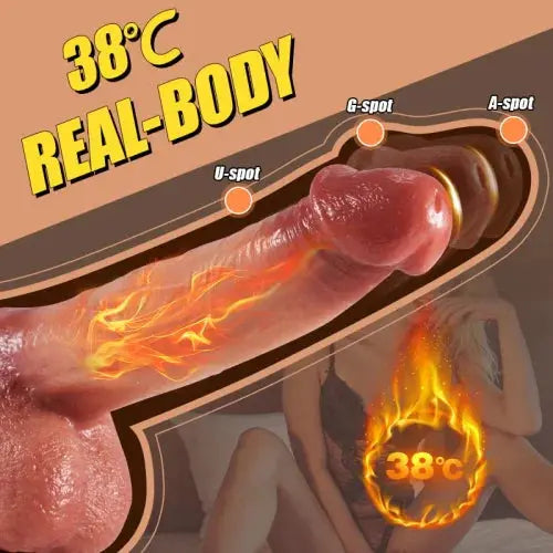 Realistic Slim 7.8" |  Vibrating & Swing  Dildo | Remote Control | Heating https://www.mysexshop.co.za/