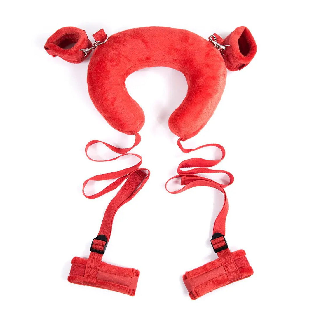 Red Hot Bondage Restraint Sex Pillow Set | Cuffs | Red | Fetish | Unisex Fetish Fantasy