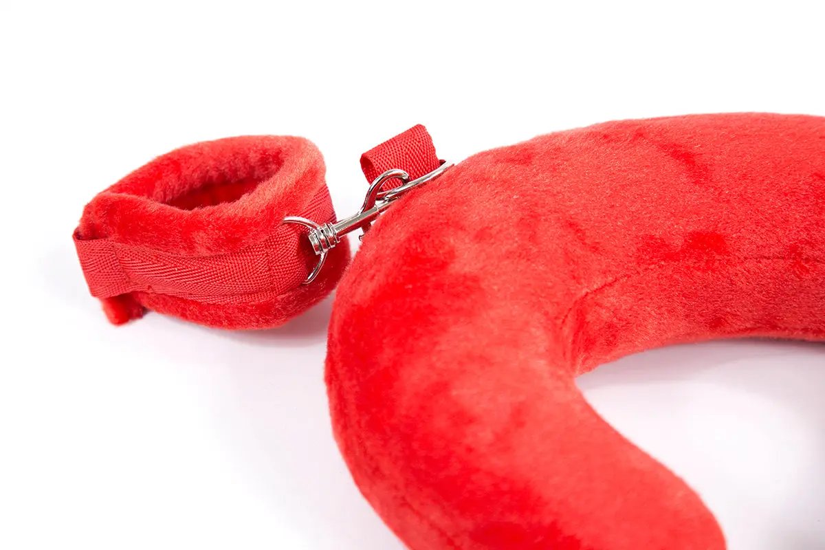 Red Hot Bondage Restraint Sex Pillow Set | Cuffs | Red | Fetish | Unisex Fetish Fantasy