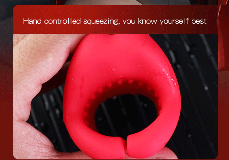 Red Hot  Masturbator | 4 in 1 Big Mouth Penis Trainer | App Control | 9 Vibration Modes Come Closer