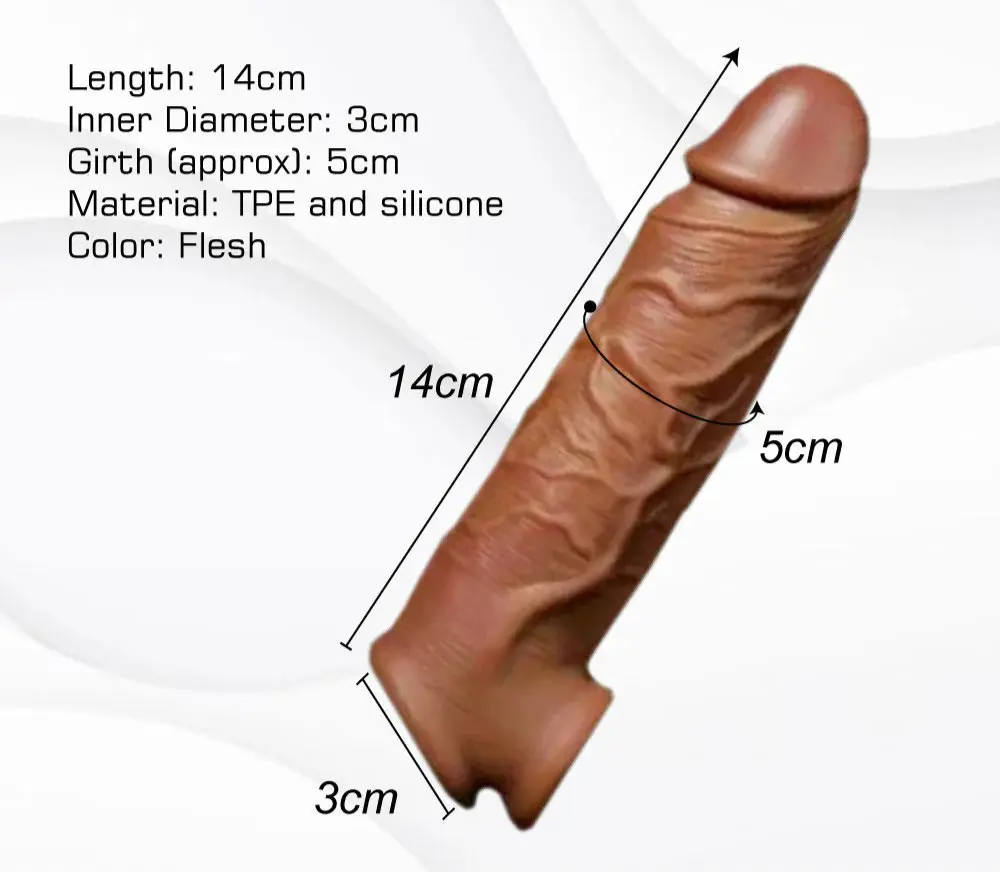 Rimba 5" Reinforcing Penis Extender With Ball Armour Strap | Flesh | Stretchy https://www.mysexshop.co.za/
