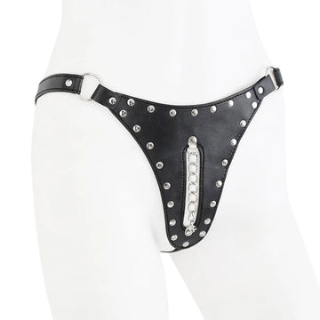 Rimba Erotic Leather Harness Chastity Pants For Women | Adjustable https://www.mysexshop.co.za/