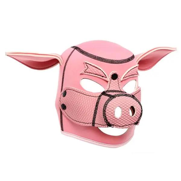 Rimba Neoprene Pig Mask | BDSM Unisex | Fetish | Pink Come Closer